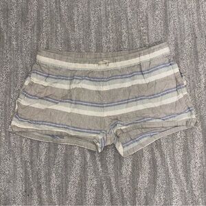 Patagonia Island Hemp Baggies Shorts Striped Drawstring Boho Beach Women’s Sz M